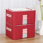 Cajas de almacenamiento cubiertas de tela inodoras, compartimientos de almacenamiento a prueba de polvo de la ropa ISO9001