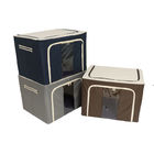 Cajas de almacenamiento ultraligeras del cubo de la tela 100L, compartimientos de almacenamiento a prueba de polvo de la tela con las tapas