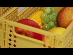 Cestas apilables de plástico reutilizables