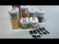 7 recipientes de almacenamiento herméticos para alimentos.