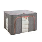 Capacidad de lino 24L del algodón de los contenedores de almacenamiento del hogar de la tela del edredón de Multiescena