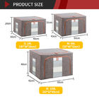 Cremalleras dobles plegables de los contenedores de almacenamiento del hogar de la tela del ODM 100L
