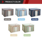 Tapas de 1.4KG Grey Fabric Storage Boxes With, compartimiento de almacenamiento inodoro del cubo de la tela de Sonsill