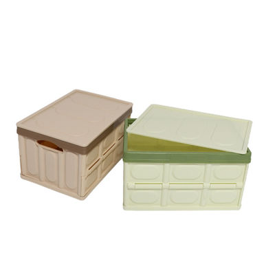 calidad  Multiscene Collapsible Storage Bins With Lid , Silk Road Enterprise Durable Foldable Plastic Bins fábrica