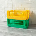 Cajón plegable plástico 5L del almacenamiento de los PP de la categoría alimenticia multicolor