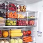 Plástico de ahorro libre del espacio de Bins BPA del organizador del refrigerador de la cocina